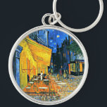 Chaveiro Van Gogh - Cafe Terrace<br><div class="desc">Cafe Terrace,  pintura popular de Vincent van Gogh</div>