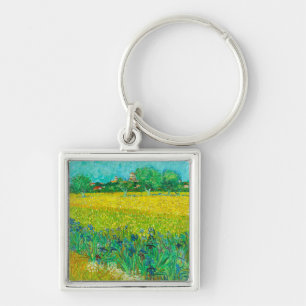 Chaveiro Van Gogh Field com Irrises Perto de Arles