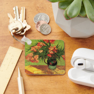 Chaveiro Van Gogh Fine Art, Vase com Oleanders e Livros