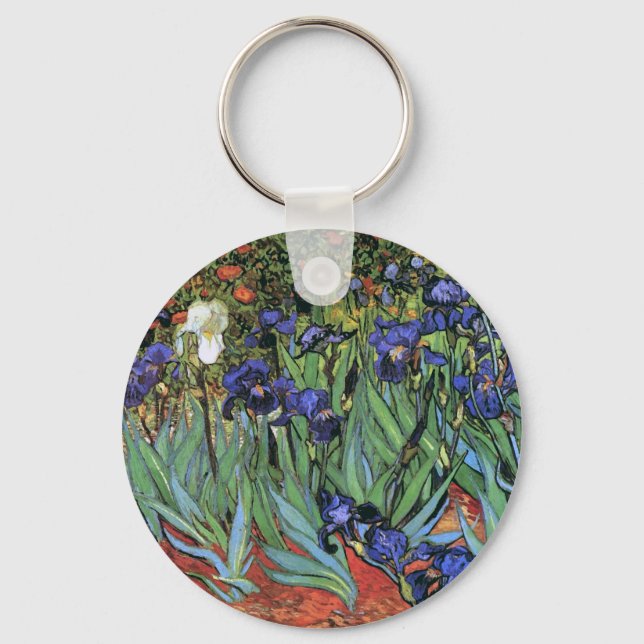 Chaveiro Van Gogh Irises (F608) Vintage Fine Art (Frente)