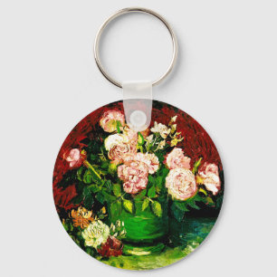 Chaveiro Van Gogh Peonies e Rosas