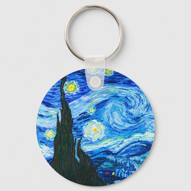 Chaveiro Van Gogh Starry Night (Frente)