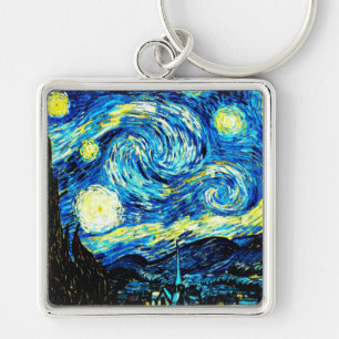 Chaveiro Van Gogh - Starry Night, famosa pintura.