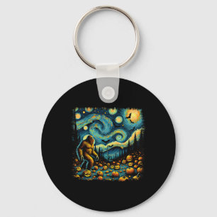 Chaveiro Van Gogh Starry Night Halloween Grande Pumpkin