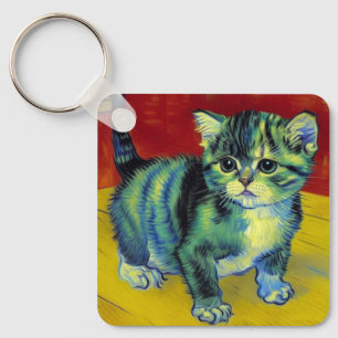 Chaveiro Van Gogh Tabby Cat