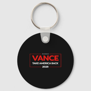 Chaveiro Vance 2028 Presidente Bandeira dos EUA Eleição Vin