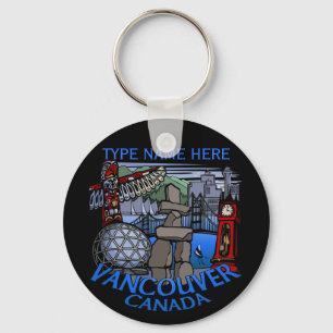 Chaveiro Vancouver Canada Key Chain Personalization Souveni