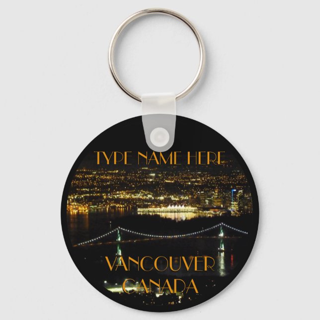 Chaveiro Vancouver Canada Key Chain Personalization Souveni (Frente)