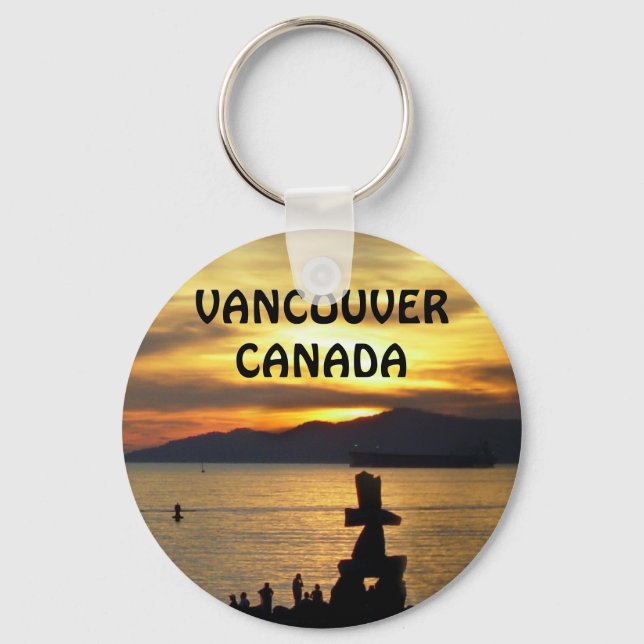 Chaveiro Vancouver Canada Key Chain Vancouver Souvenirs (Frente)