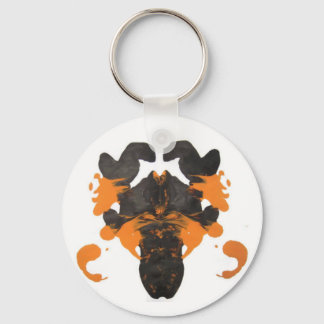 Chaveiro Vapid Orange Inkblot Design