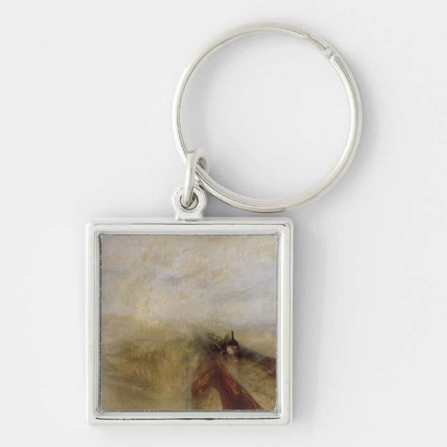 Chaveiro Vapor da chuva de Joseph Mallord William Turner | (Frente)