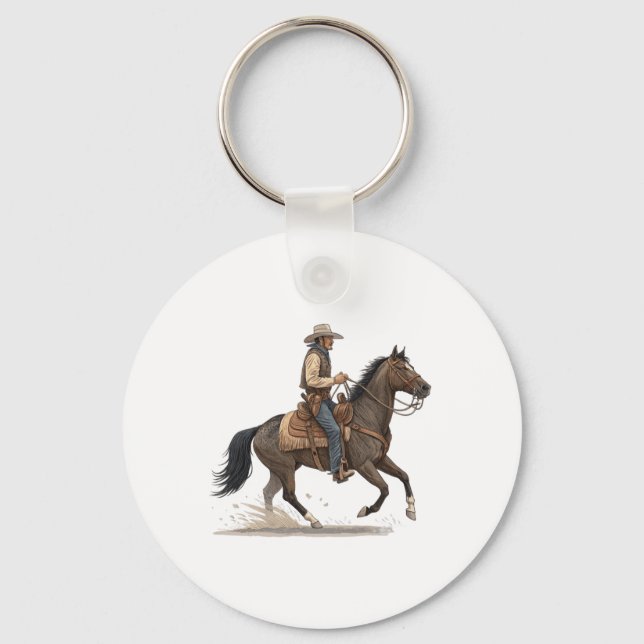 Chaveiro Vaqueiro a Cavalo (Frente)