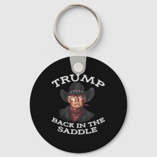 Chaveiro Vaqueiro Engraçado Ocidental Donald Trump Presiden