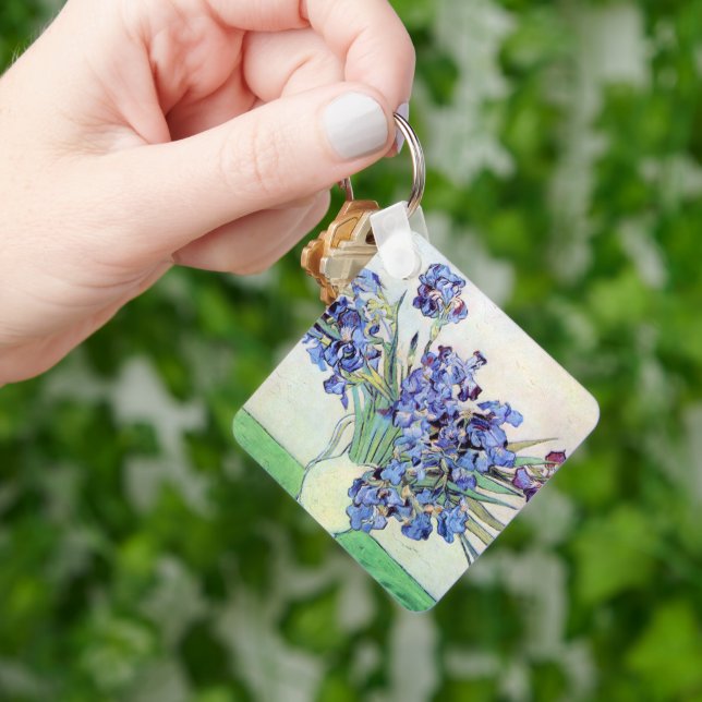 Chaveiro Vase "Ainda viva" com irrisões de Vincent van Gogh (Mão)