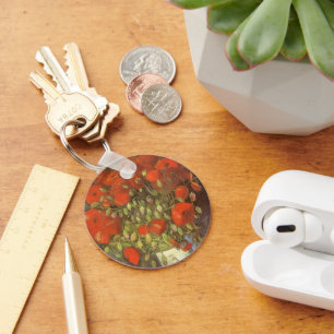 Chaveiro Vase com papagaios vermelhos por Vincent van Gogh