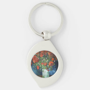 Chaveiro Vase com papagaios vermelhos Vincent van Gogh