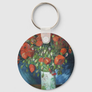 Chaveiro Vase com papagaios vermelhos Vincent van Gogh