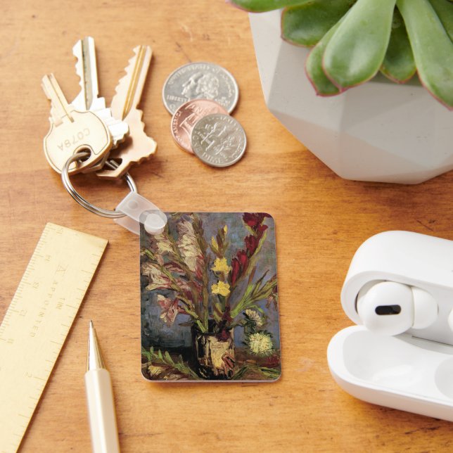 Chaveiro Vaso com Gladiolos por Vincent van Gogh (Mesa)