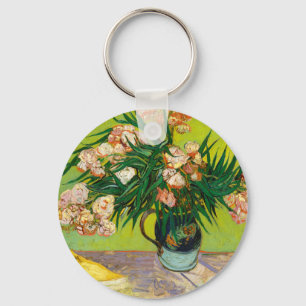 Chaveiro Vaso de Vincent Van Gogh com Oleandros e Livros