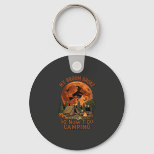 Chaveiro Vassoura Quebrou Halloween Bruxa Camping Tenda Fog
