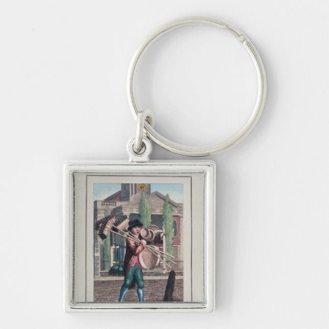 Chaveiro Vassouras do cabelo, igreja de Shoreditch (Frente)