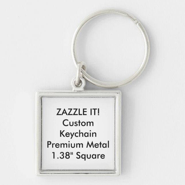 Chaveiro Vazio quadrado feito sob encomenda do anel chave (Frente)