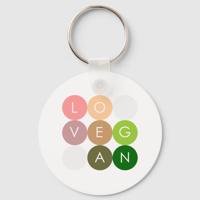 Chaveiro Vegan Dot Love (Frente)