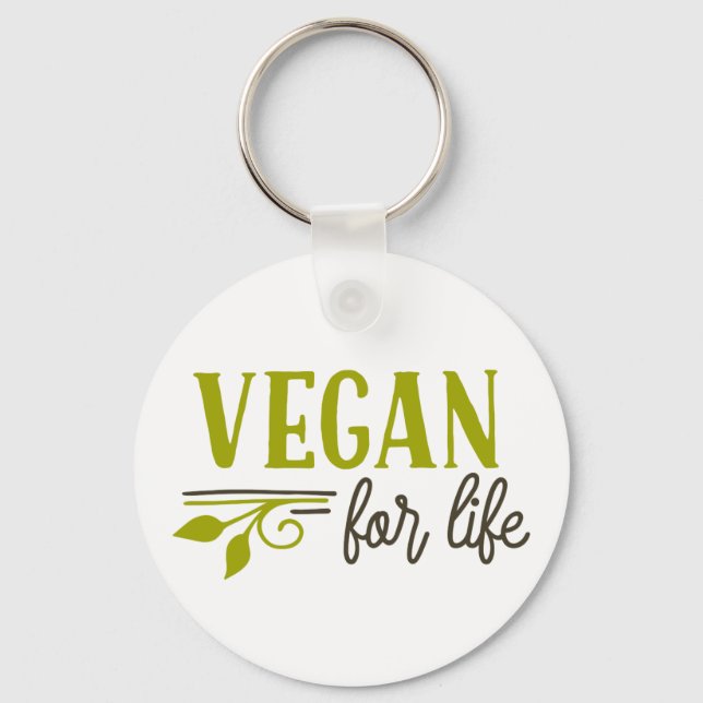 Chaveiro Vegan For Life (Frente)