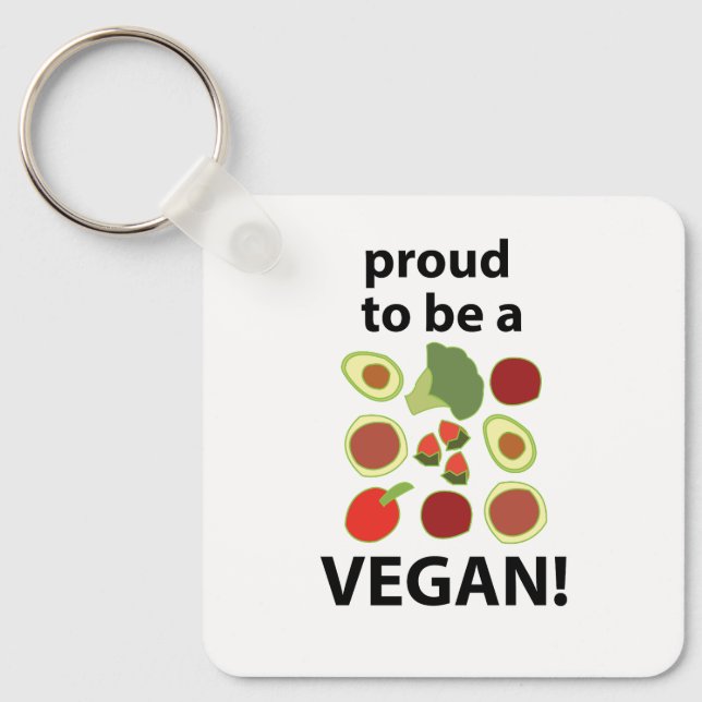 Chaveiro Vegan Orgulha-Se De Ser Um Vegan (Frente)