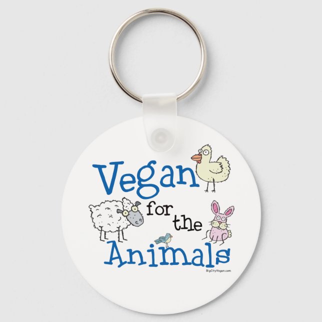 Chaveiro Vegan para os Animais (Frente)