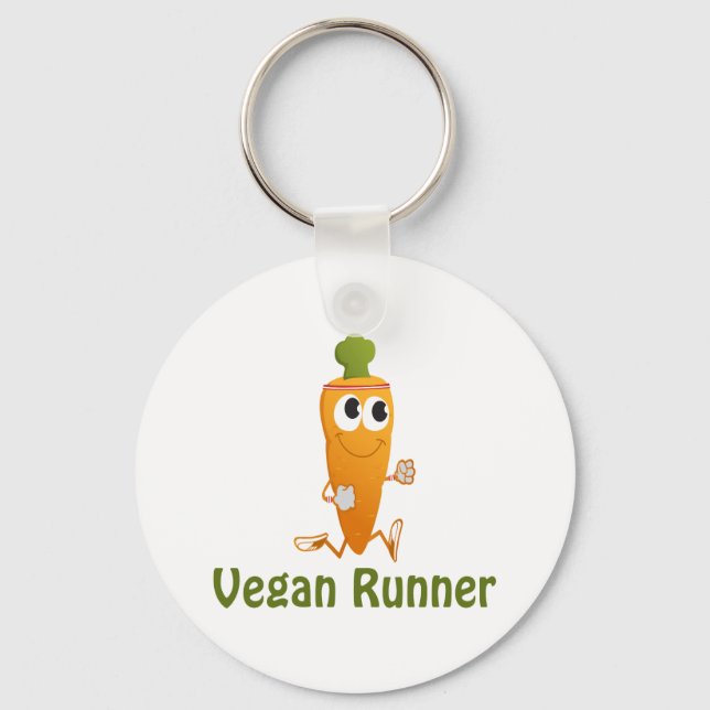 Chaveiro Vegan Runner - Cenoura (Frente)