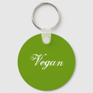 Chaveiro Vegan. Verde. Slogan. Personalizado