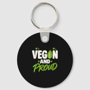 Chaveiro Vegano e orgulhoso estilo de vida vegano à base de
