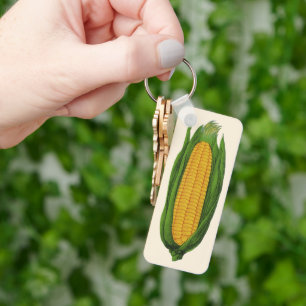 Chaveiro Vegetais da comida do vintage; Espiga de milho