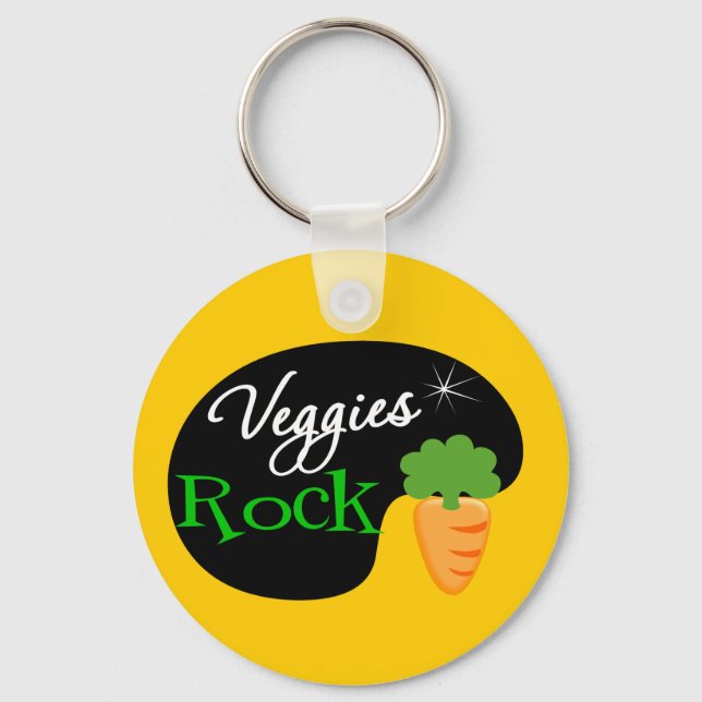 Chaveiro Veggies Rock (Frente)