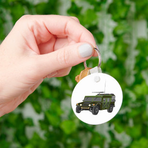 Chaveiro Veículo Tático Todo-Terreno Humvee Militar
