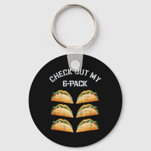Chaveiro Veja o meu humor Taco Gym Tee Engraçado Bodyb
