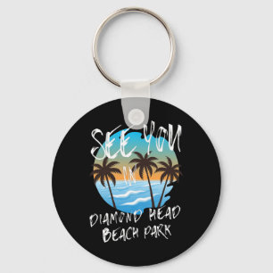Chaveiro Vejo Você Diamond-head-beach-park Retro Vintage Oa