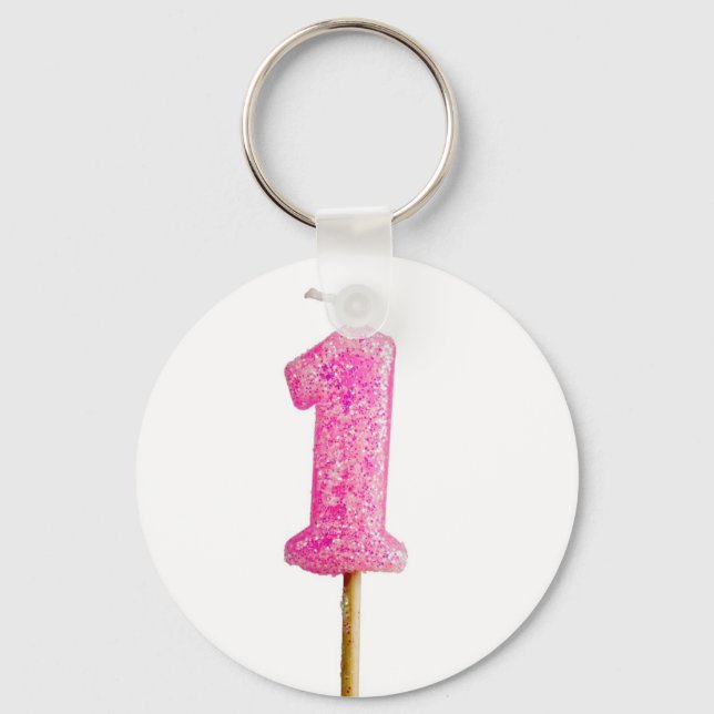 Chaveiro Vela de aniversário número 1 (Frente)