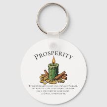 Vela de Canto da Prosperidade e Feitiço de Dinheir