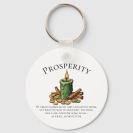 Chaveiro Vela de Canto da Prosperidade e Feitiço de Dinheir