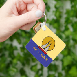 Chaveiro veleiro no Sol