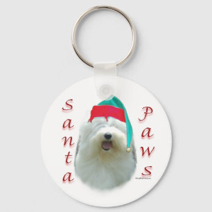 Chaveiro Velhas Papais noeis de Sheepdog Inglês