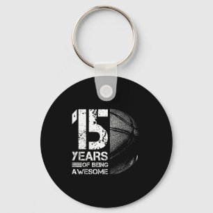 Chaveiro Velho Jogador de Basquete de 15 anos Mem