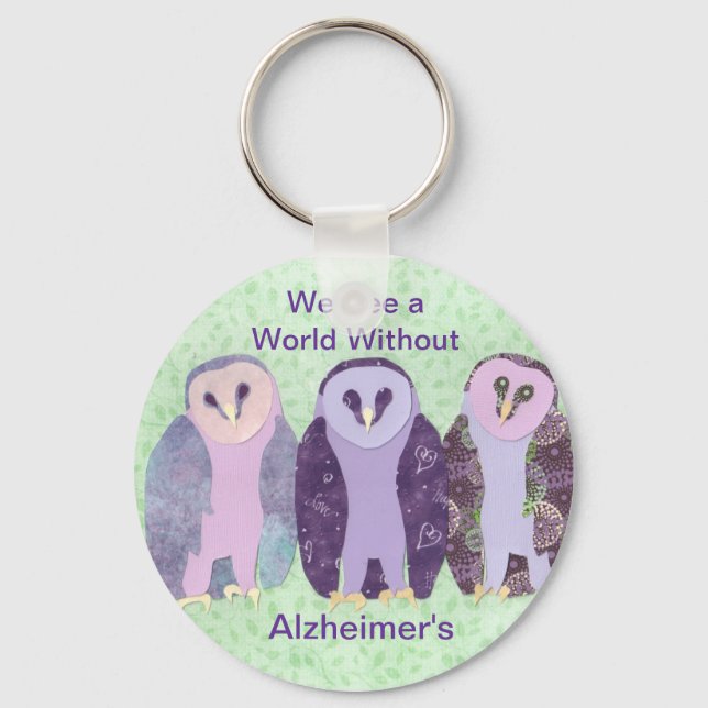 Chaveiro Vemos um mundo sem alzheimer (Frente)