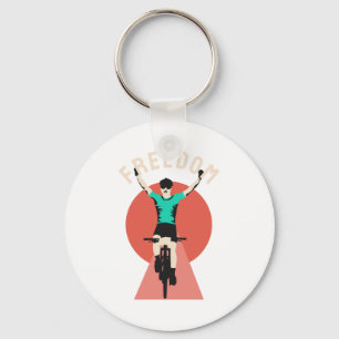 Chaveiro Vencedor Ciclista Estilo Retro Liberdade