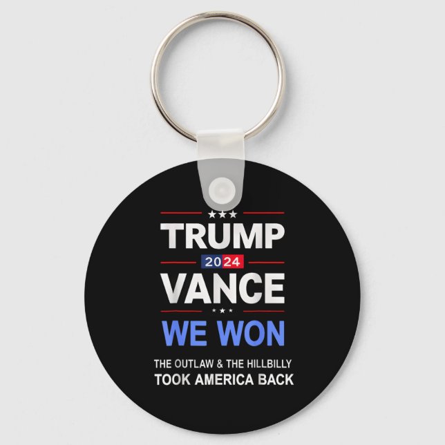 Chaveiro Vencedor Trump Vance Nós Ganhamos Tomamos De Volta (Frente)