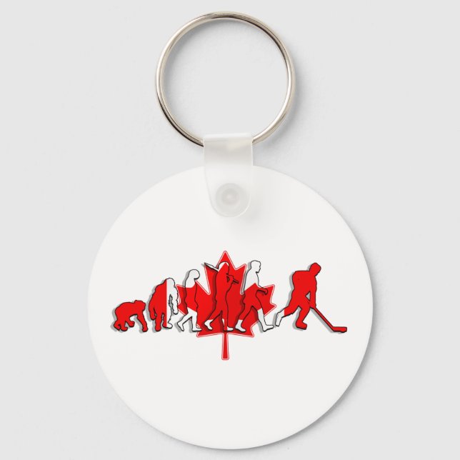 Chaveiro Vencedores de hóquei em gelo puro no Canadá (Frente)