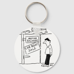 Chaveiro Venda de um desenho em um ferro-velho