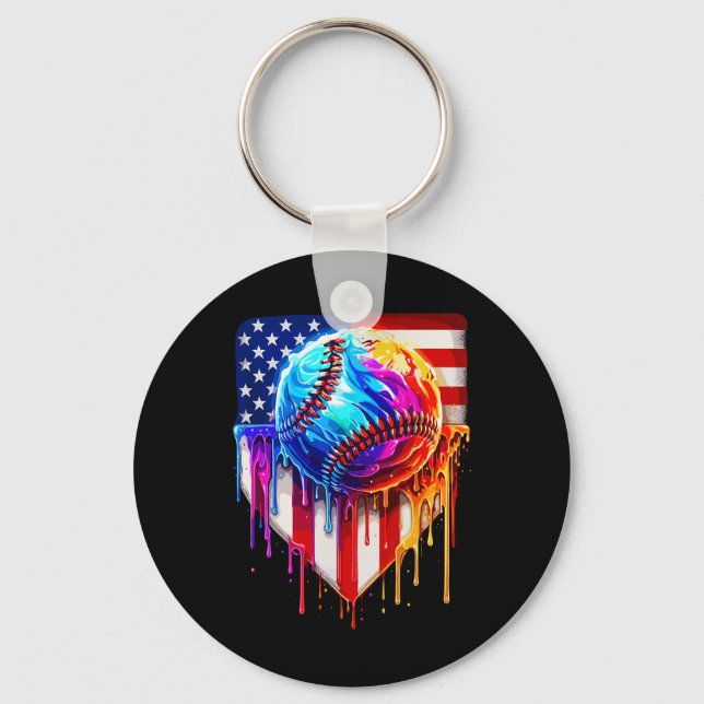 Chaveiro Venda Sorvete American Flag Drill (Frente)